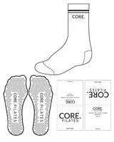 The Crew Sock - White - Core Clovis - Center - Black