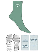 The 3/4 Crew Sock - Muted Tropic - Movement With Chels - Top Logo - EMB - White - Hexagon Grip - White