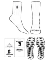 The Crew Sock - White - Mind Muscle - Puppy - Stretch Limo - EMB - Toe - Printed - Stretch Limo -  Custom Grip - Stretch Limo