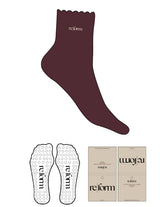 The 1/2 Crew Sock - Port Royal - Re|form - Top Logo - EMB - Seedpearl - Circle Grip - Transparent