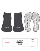 The Ankle Sock - Forged Iron - LFC - Toe Logos - Cloud Dancer - Hexagon Grip - Transparent
