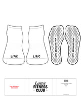 The Ankle Sock - White - LFC - Toe Logos - Black - Hexagon Grip - Transparent