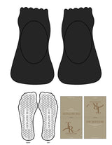 The Ballet Sock - Black - The Refinery Fitness Studio - Hexagon Grip - White