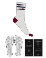 The Crew Sock - Heather - Booties - 3 Stripe - Navy - Athletic Dept - Maroon - Hexagon Grip - Navy