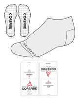 The Ankle Sock - Heather - Corefire - Bottom Center - Black