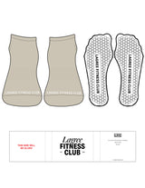 The Ankle Sock - Oatmeal - LFC - Toe Logos - Cloud Dancer - Hexagon Grip - Transparent