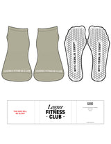 The Ankle Sock - Moss Gray - LFC - Toe Logos - Cloud Dancer - Hexagon Grip - Transparent