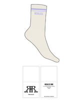 The Crew Sock - Off White - Reckless Ride - Top Border - L85