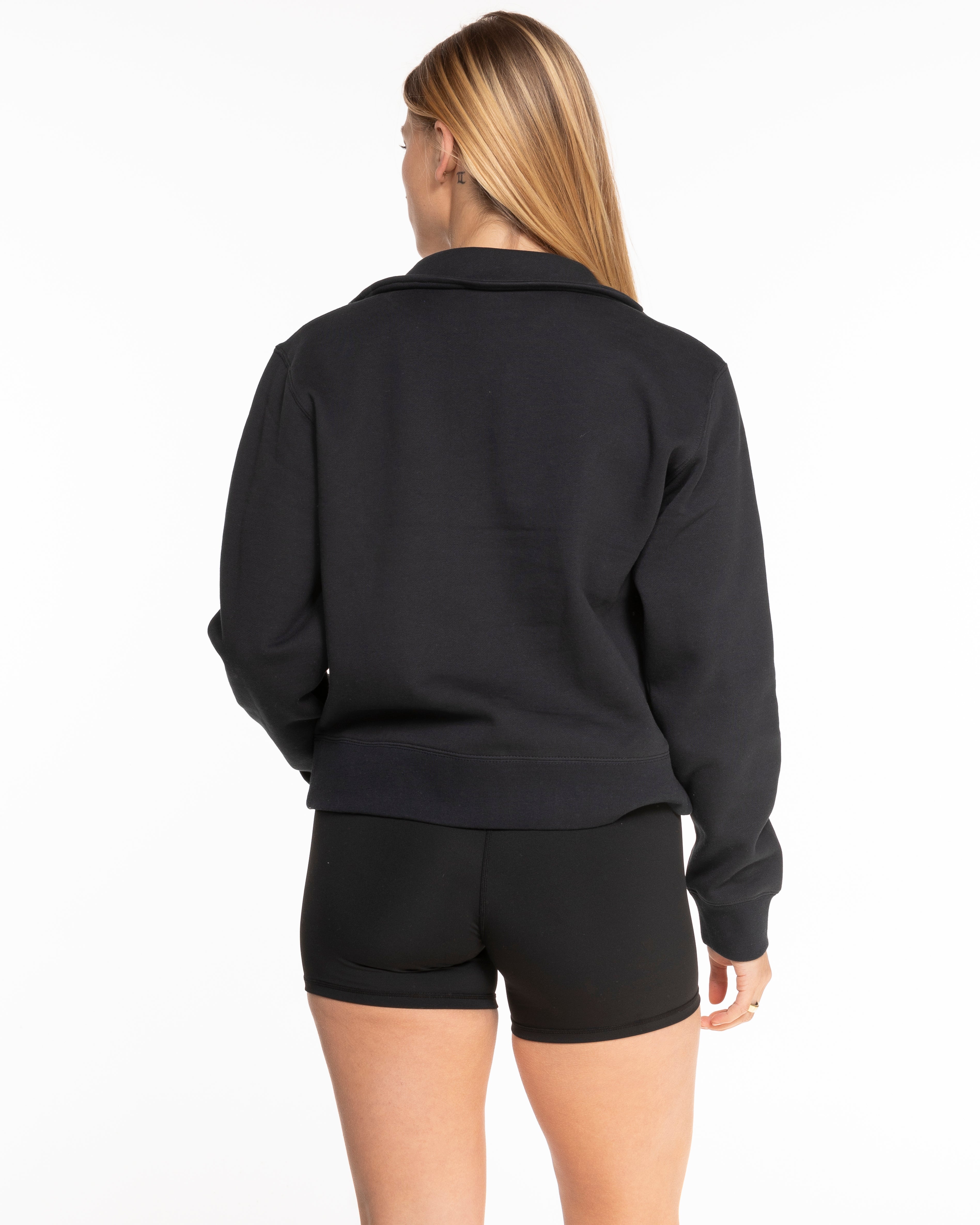 The Womens 1/4 Zip - Navy - MD Hyperbaric - Left Chest - Printed - White