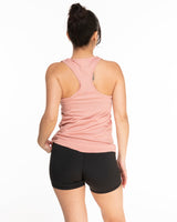 The Womens Full Length Tank - Peach - Fit Results - Center Chest & Center Back - Full Color