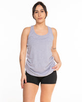 The Womens Full Length Tank - Heather - Instaphysiques - Center Chest Stacked - Full Color