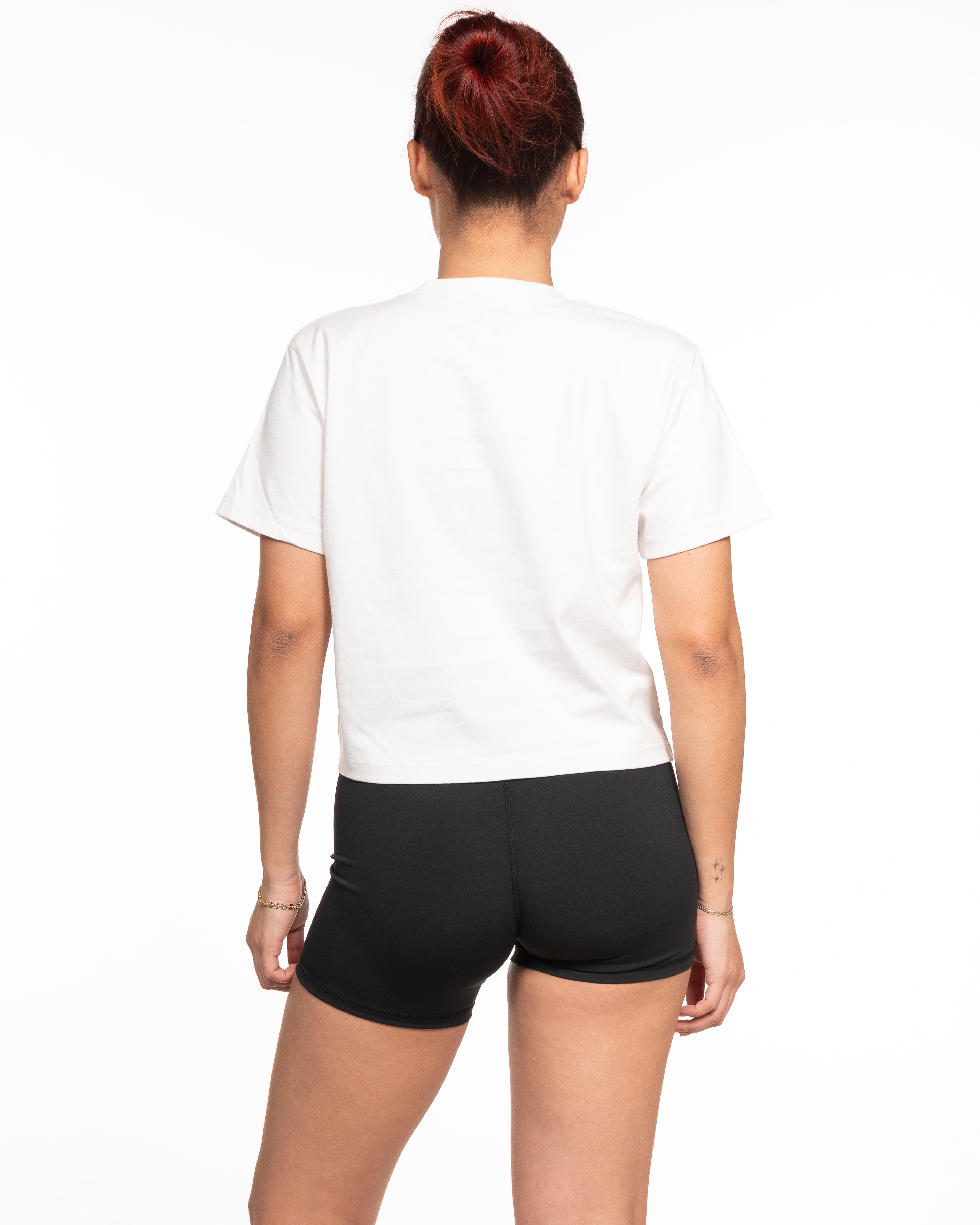 The Boxy Crop Tee - Off White -  Dawn Patrol - Left Chest & Center Back - Full Color