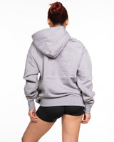 The Mens Heavyweight Hoodie - Heather - Wave Mamas - Left Chest & Back Stacked - Printed - Black