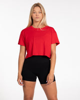 The Crop Tee - Red