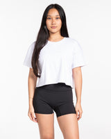 The Classic Crop Tee - White