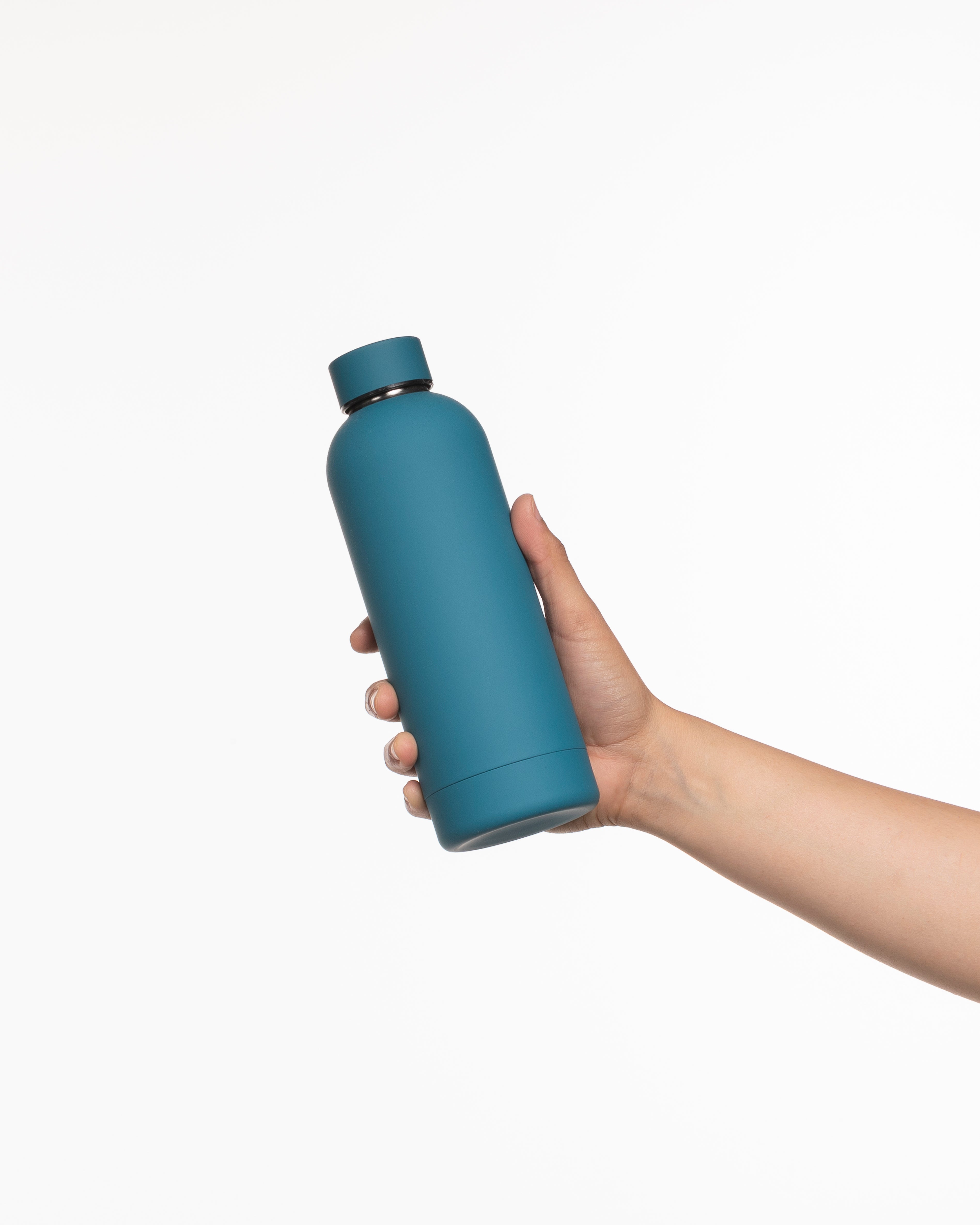 The Water Bottle - Teal - Reform Studios - Center Bottom - Printed - White