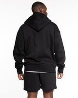 The Mens Heavyweight Zip Hoodie - Black - MOB - Left Chest, Center Back Stacked & Back Lower Right- Printed - Full Color