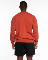 The Midweight Unisex Crewneck - Washed Amber - Equo - Left Chest & Right Wrist - Embroidered - Cream