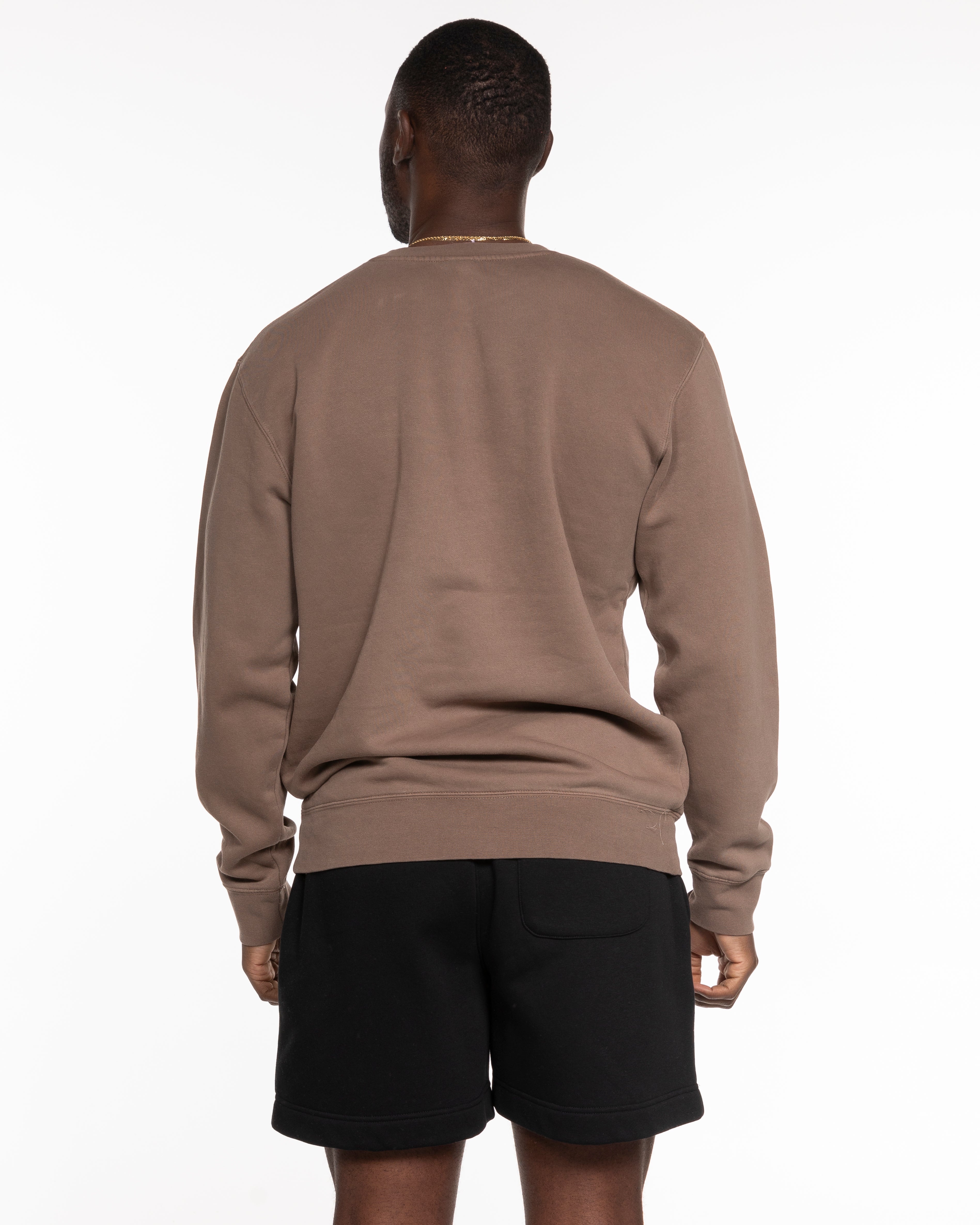 The Midweight Unisex Crewneck - Washed Clay - Varsity 2026 - Center Chest Script Location - Printed - Full Color