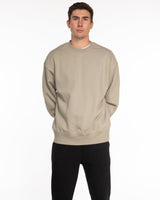 The Mens Heavyweight Crewneck - Eucalyptus - Core Reform - Left Chest - Embroidered - Off White