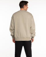 The Mens Heavyweight Crewneck - Eucalyptus - Core Reform - Left Chest - Embroidered - Off White
