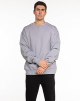 The Mens Heavyweight Crewneck - Heather - Fase Lagree - Center Chest Stacked & Back Neckline - Printed - Full Color