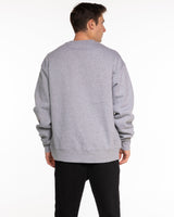The Mens Heavyweight Crewneck - Heather - Fase Lagree - Center Chest Stacked & Back Neckline - Printed - Full Color