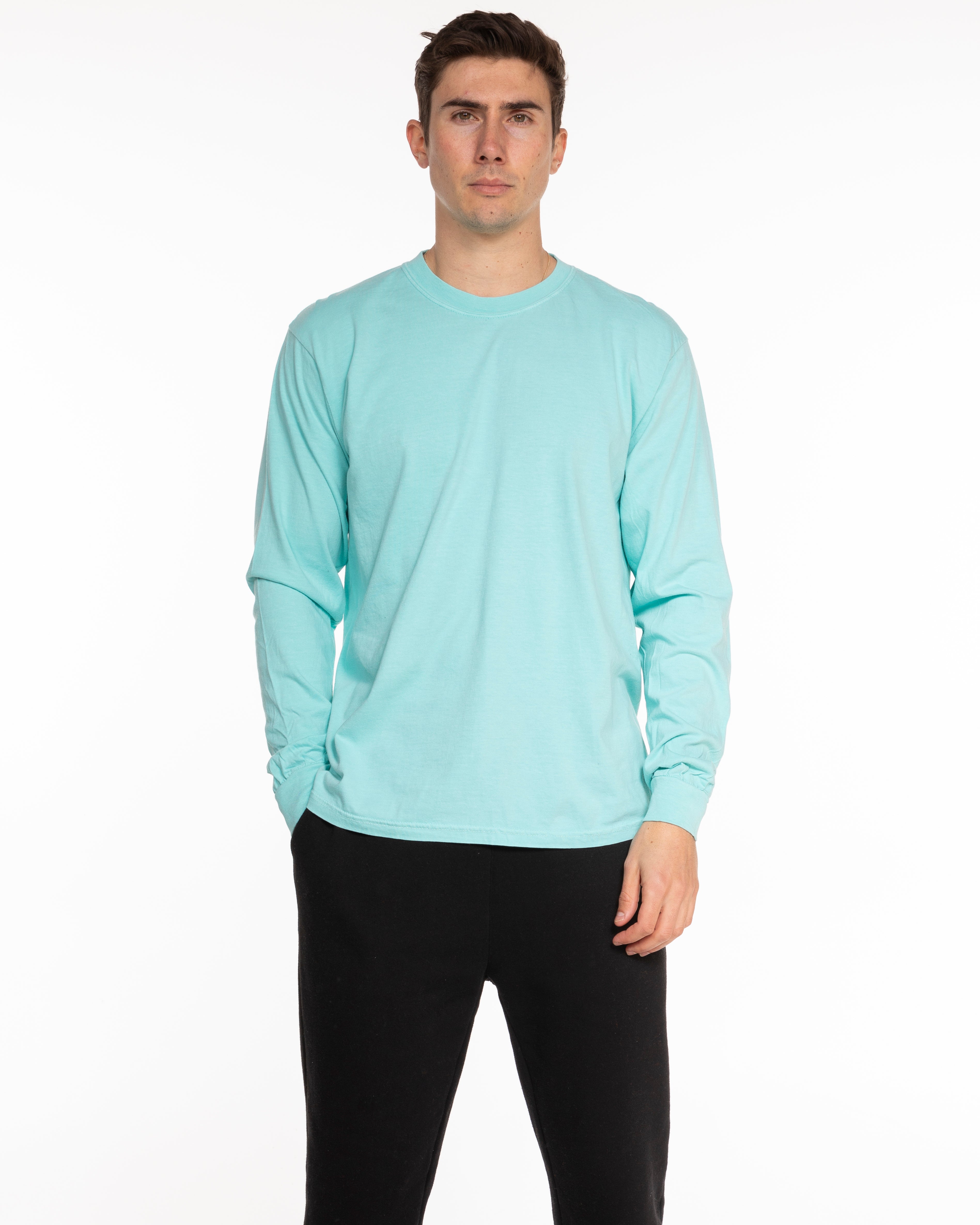 The Unisex Midweight Long Sleeve - Mint - Stowe Sweets - Center Chest - Printed - Full Color