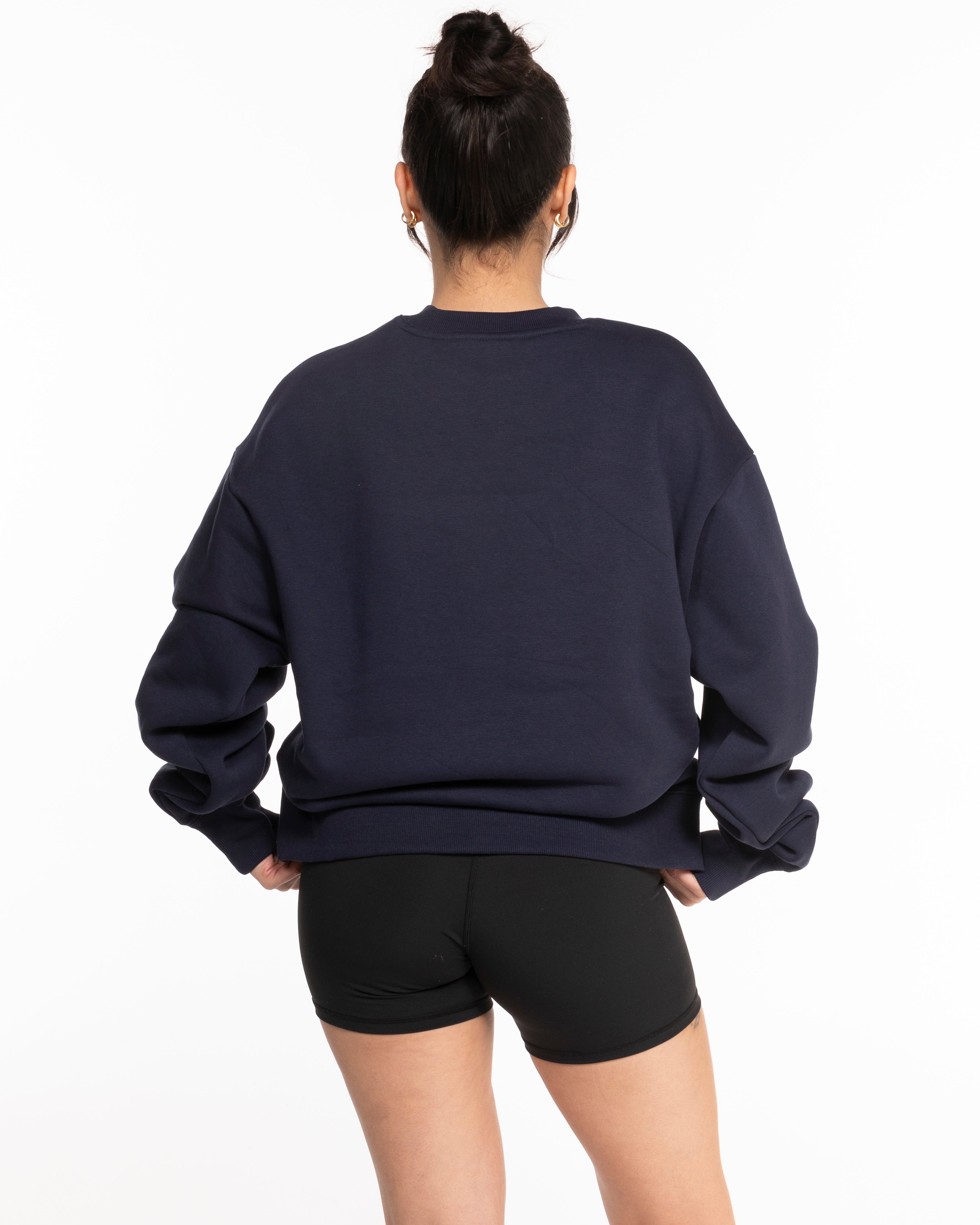 The Mens Heavyweight Crewneck - Midnight - BioPup - Center Chest - Printed - Full Color