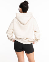 The Mens Heavyweight Hoodie - Off White - Drench - Left Chest - EMB - Sherbert