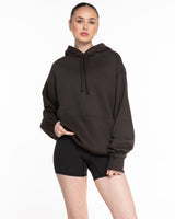 The Mens Heavyweight Hoodie - Coal - Core Reform - Left Chest & Back Stacked - Printed - Black