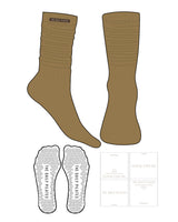 The Daily Pilates  Slouch Sock - Caramel