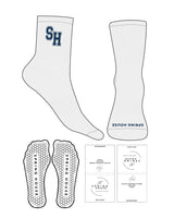 The 3/4 Crew Sock - Heather - Spring House - "SH" Logo - Navy - Grip - Transparent