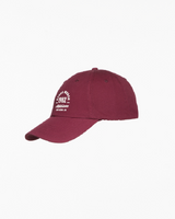 The Dad Hat - Maroon - Ethos Q4 Photoshoot - Center Crown Stacked - Embroidered - Washed Bone