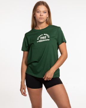 The Womens Tee - Forest - Ethos Q4 Photoshoot - Center Chest & Back Stacked - Printed - Milk