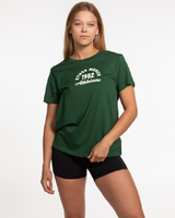 The Womens Tee - Forest - Ethos Q4 Photoshoot - Center Chest & Back Stacked - Printed - Milk
