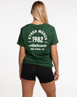 The Womens Tee - Forest - Ethos Q4 Photoshoot - Center Chest & Back Stacked - Printed - Milk