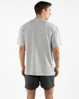 The Mens Boxy Tee - Storm - Try Smile Collective - Left Chest & Back Smiley - Printed - Full Color