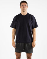 The Mens Boxy Tee - Ink - Barnes. The Label - Left Chest & Full Back - Printed - Full Color