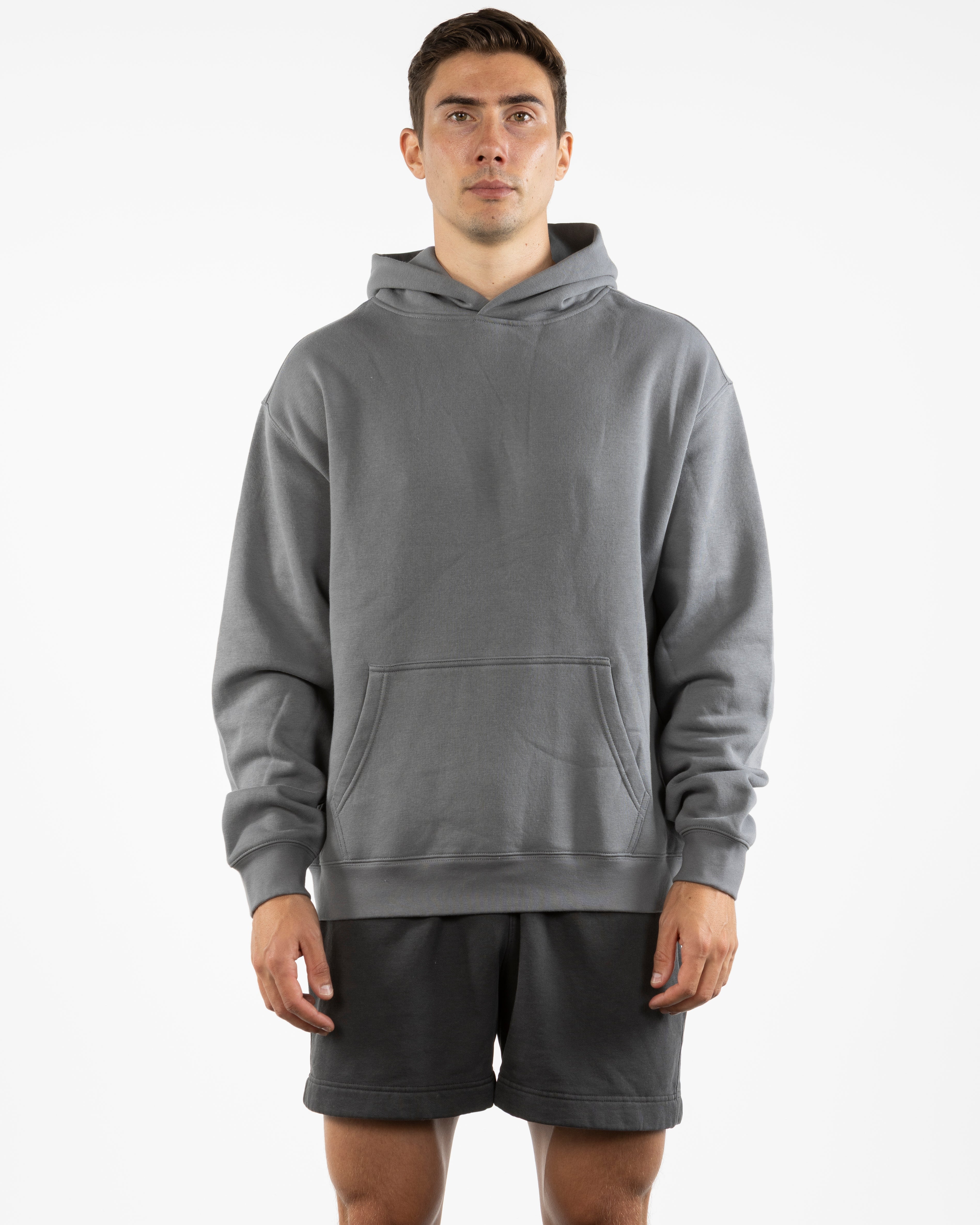 The Mens Hoodie - Shadow - Crossfit Trifecta - Center Chest & Full Back - Printed - Full Color