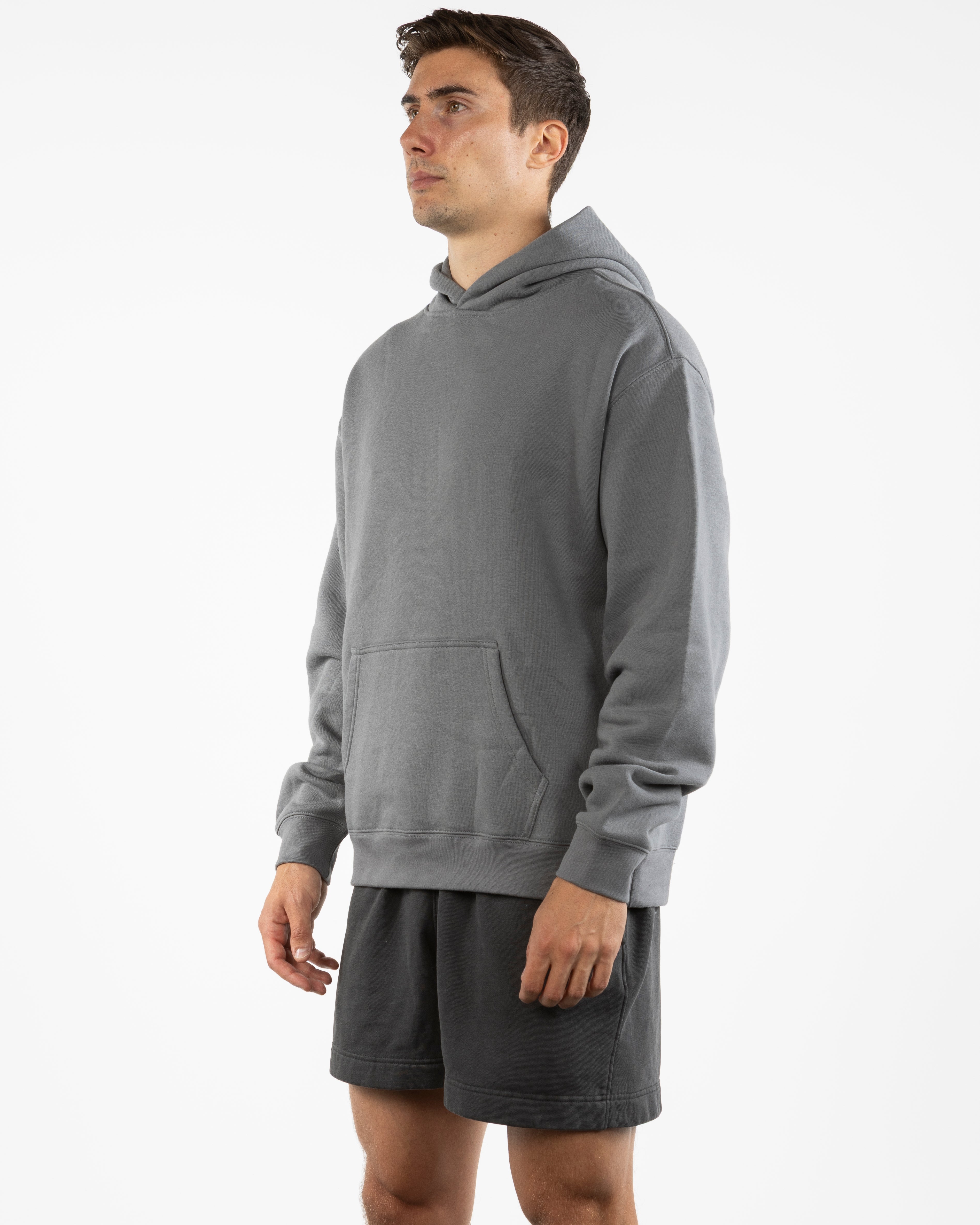 The Mens Hoodie - Shadow - Crossfit Trifecta - Center Chest & Full Back - Printed - Full Color