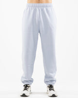 The Mens Sweatpants - Powder - C2 Financial - Left Leg - Printed - White