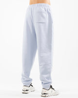 The Mens Sweatpants - Powder - C2 Financial - Left Leg - Printed - White