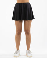 The Basic Skort - Black - Sweatshack - Front Left Side - Printed - Blue