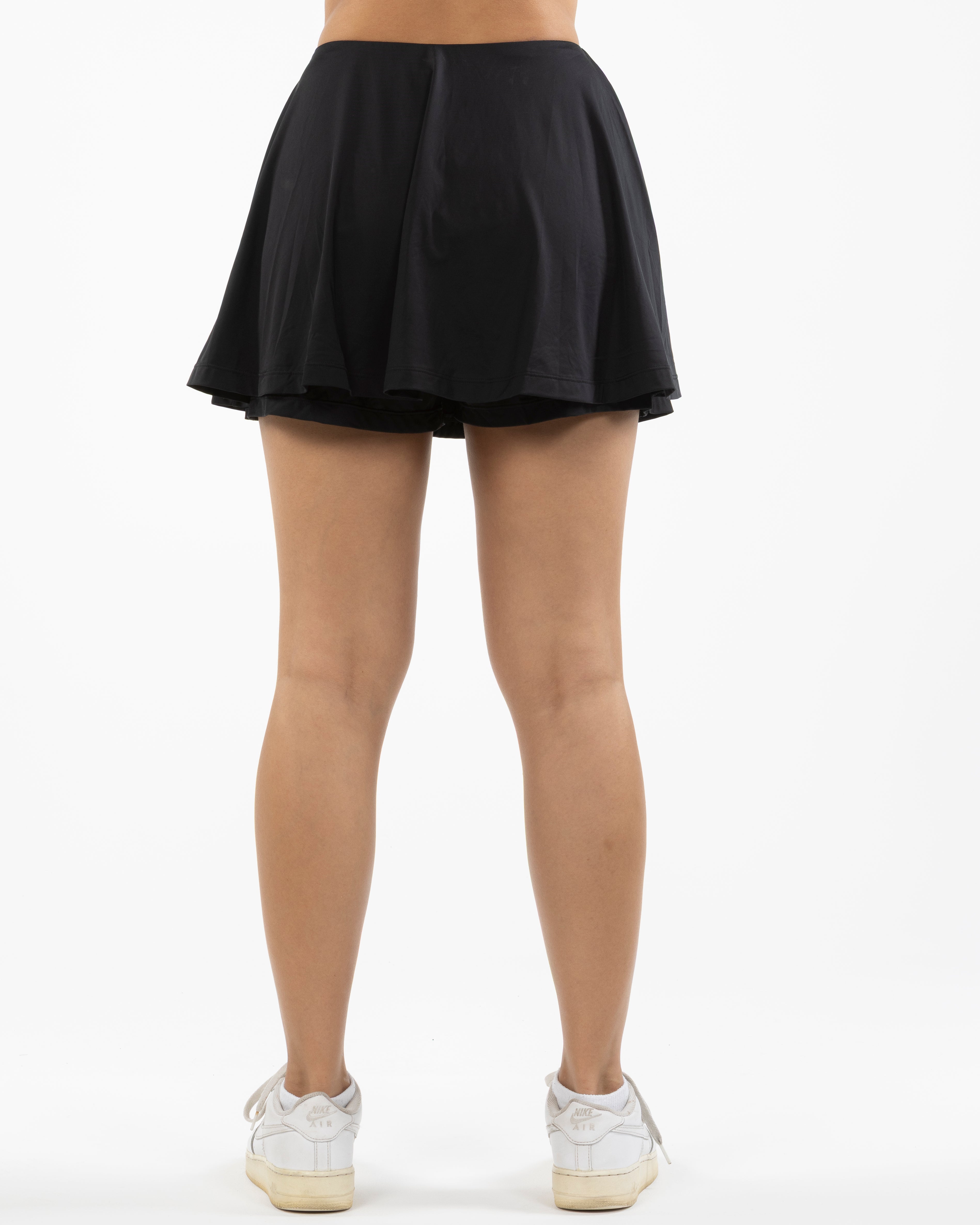 The Basic Skort - Black - Sweatshack - Front Left Side - Printed - Blue
