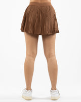 The Sporty Skort - Brown - The Whole You Wellness - Center Waist - Printed - Full Color
