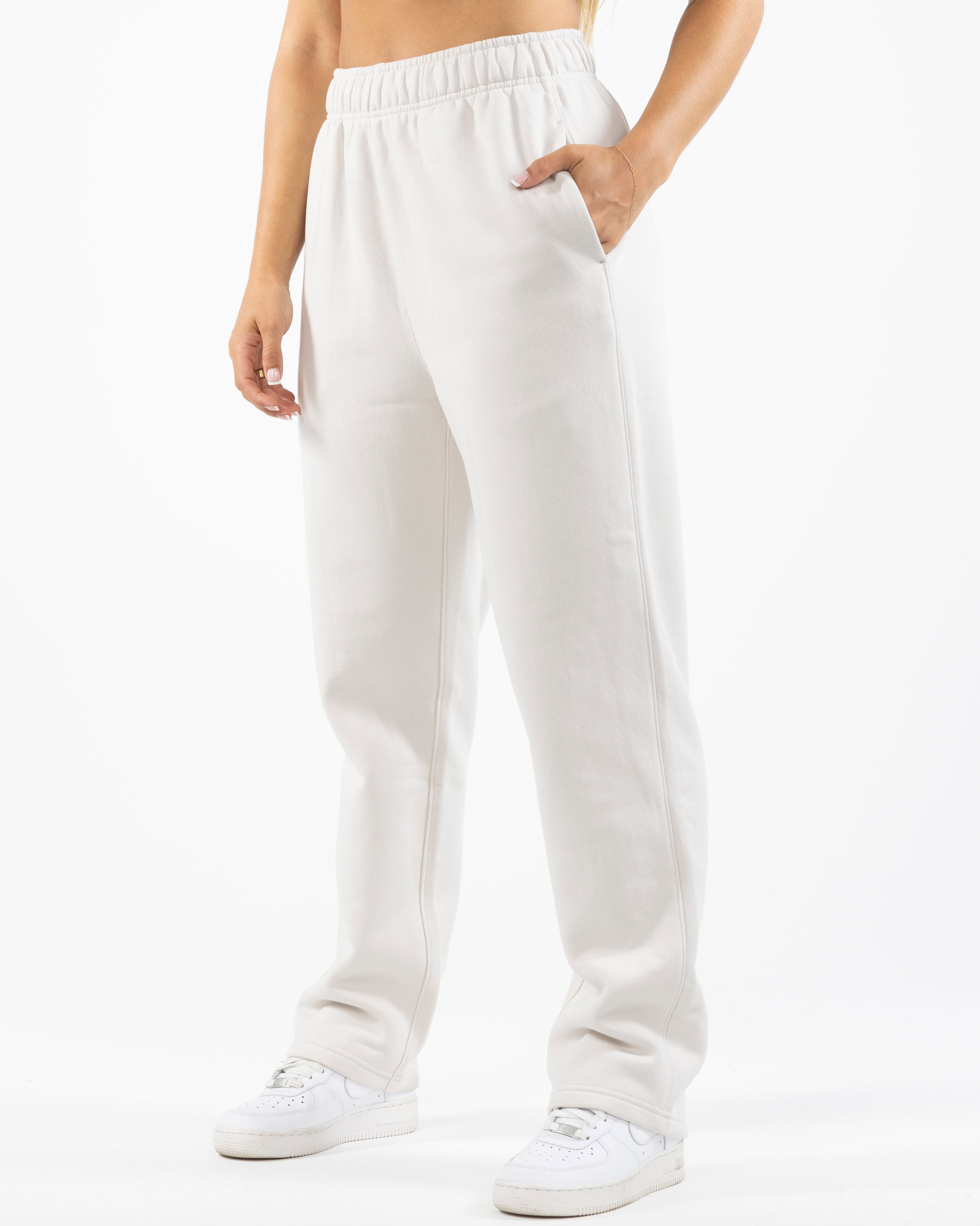 The Mens Straight Leg Sweatpants - Bone - NSpiers - Back Pocket - Tone on Tone