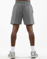 The Mens Swim Short - Shadow - Rush Cycle Studio - Left Leg - Printed - Full Color