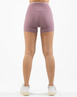 The Piped Crossover Short - Light Purple - The Whole You Wellness - Back Waistline - Printed - Full Color