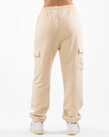 The Cargo Jogger - Nude - C2 Financial - Left Leg Stacked - Printed - Black